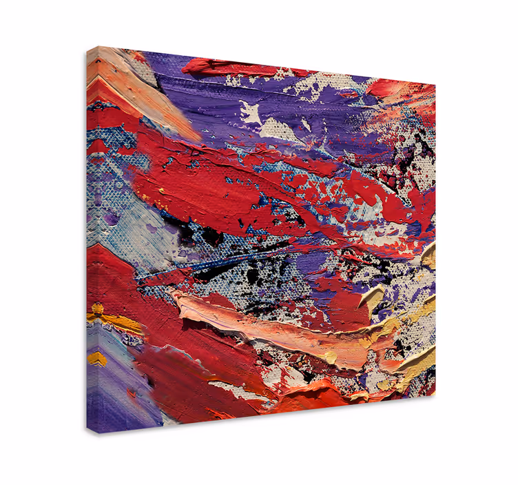 Dipinto astratto flusso di colori dinamico - TenStickers