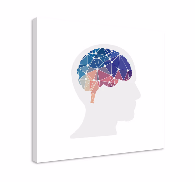 Dipinto con frase connessioni cerebrali - TenStickers