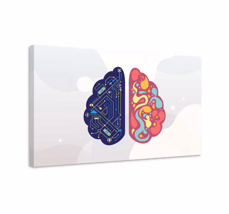 Dipinto con frutta e natura morta design a doppio cervello - TenStickers