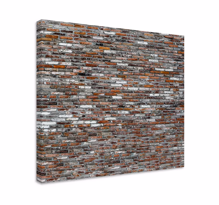 Cornice quadro ornamentale superficie in mattoni rustici - TenStickers