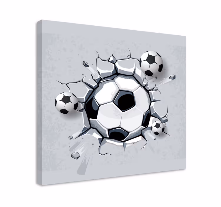 Quadri sportivi impatto palla da calcio - TenStickers