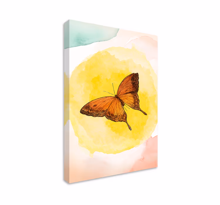 Dipinto con farfalle design elegante di farfalle - TenStickers