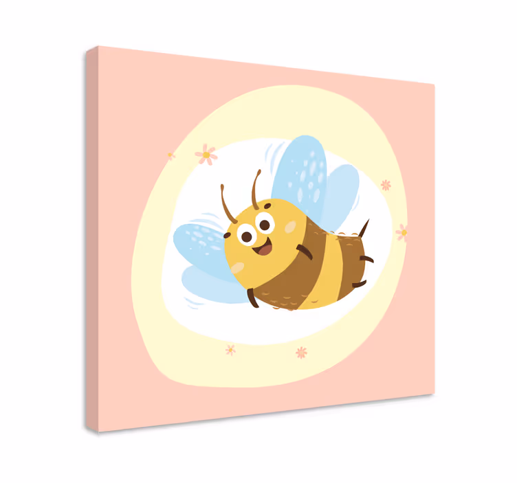 Cornice quadro con animali e insetti ape allegra - TenStickers