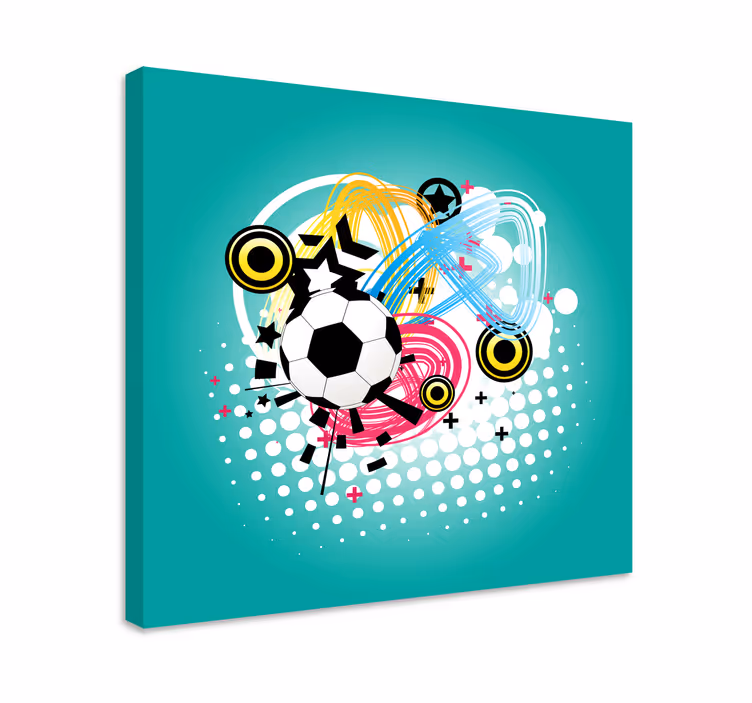 Quadri sportivi azione con palla da calcio - TenStickers