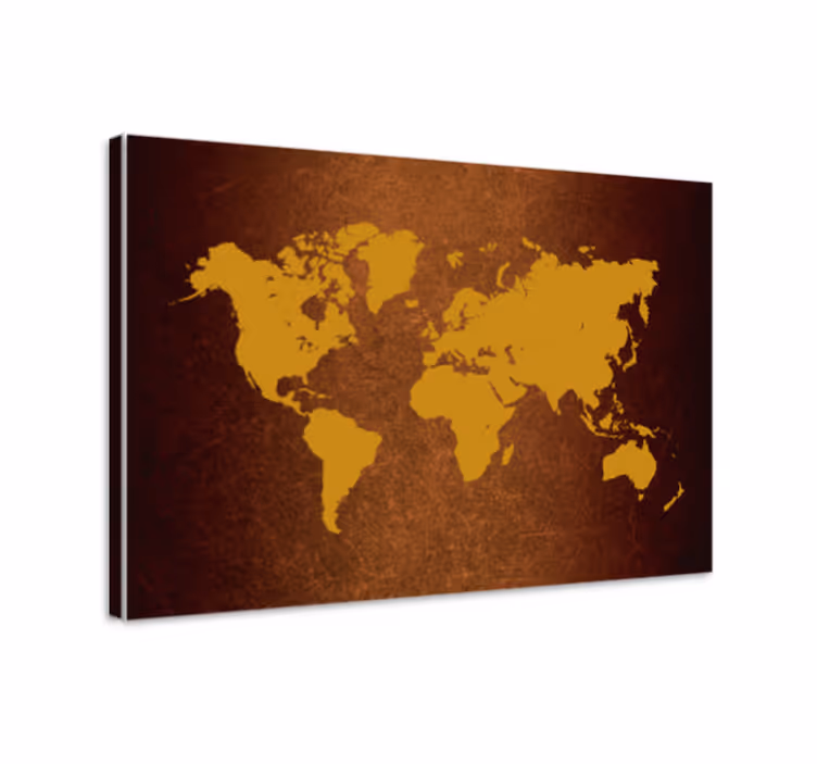Dipinto mappamondo mappa globale retro - TenStickers