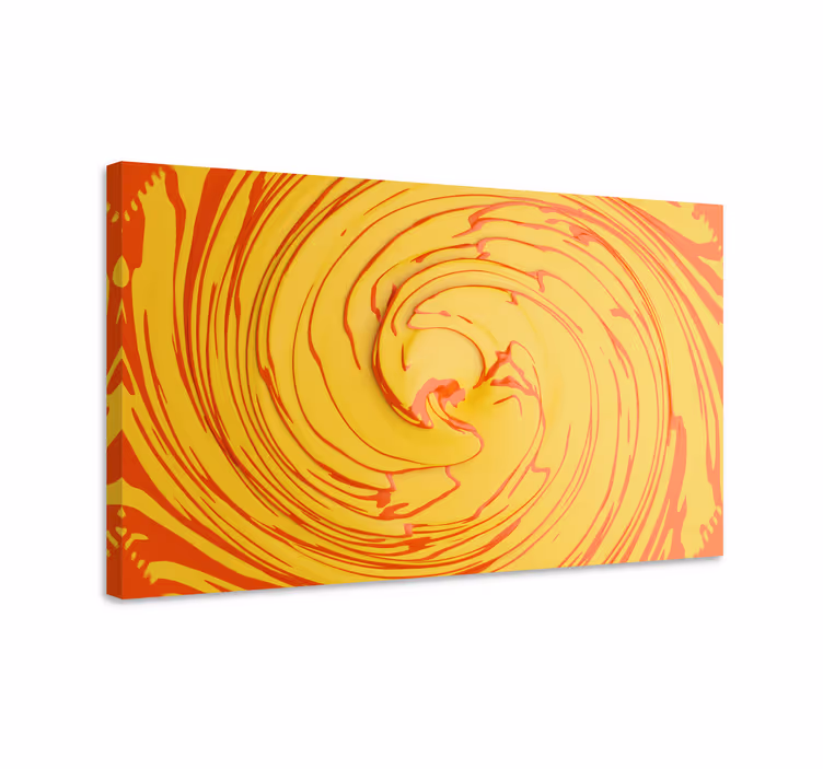 Dipinto astratto movimento a spirale vibrante - TenStickers