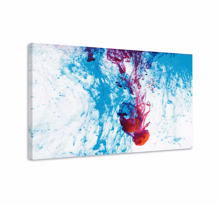 Dipinto astratto flusso di colori vibranti - TenStickers