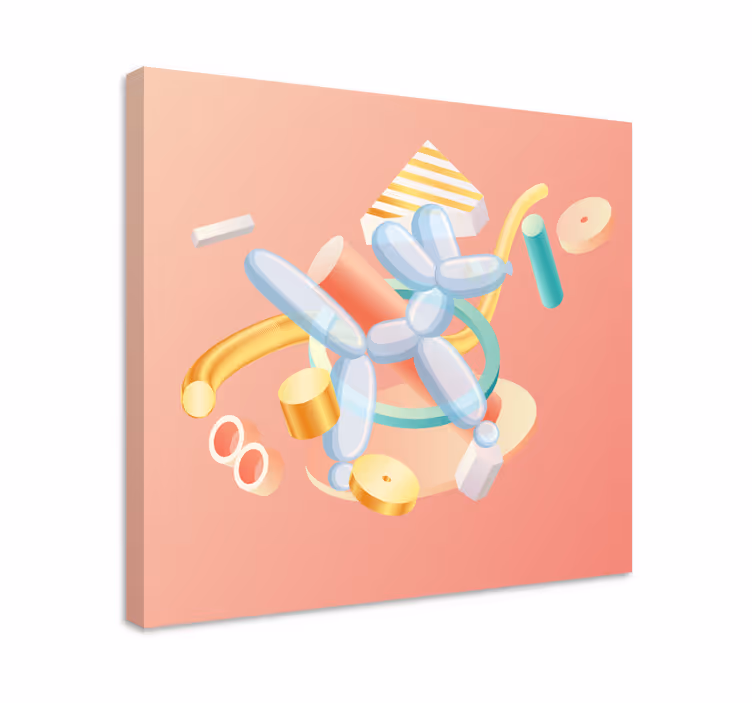 Dipinto con frutta e natura morta forme di animali ballon - TenStickers