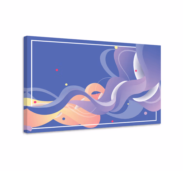Dipinto moderno forme astratte fluide - TenStickers