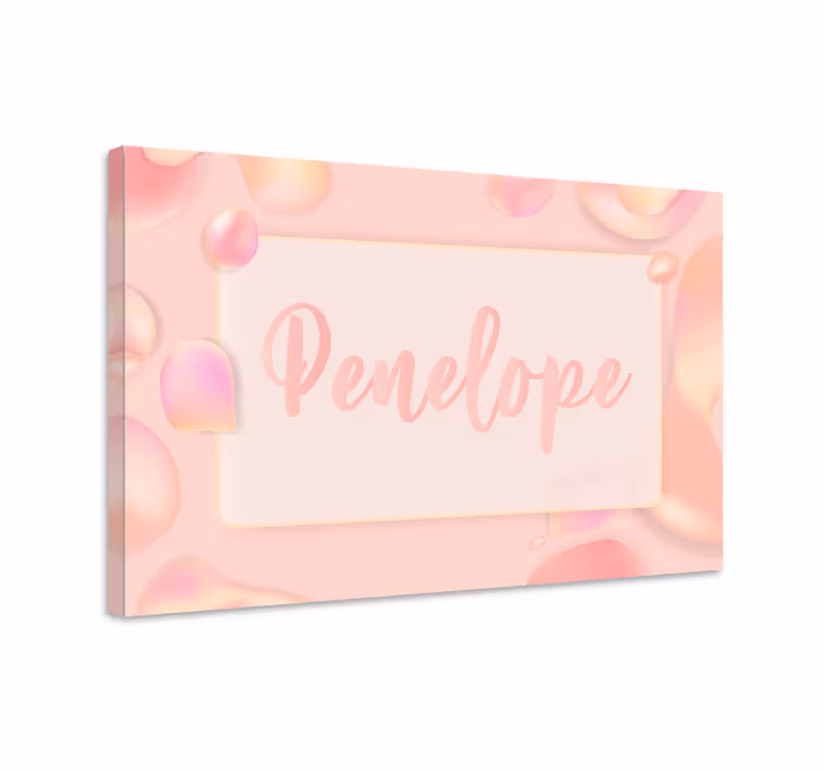 Quadro personalizzabile display elegante del nome - TenStickers
