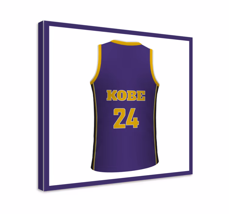 Quadri sportivi maglietta bastekball personalizzata - TenStickers