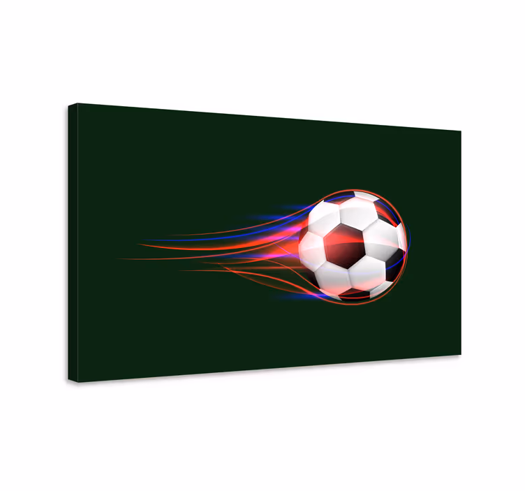 Quadri sportivi pallone da calcio dinamico - TenStickers