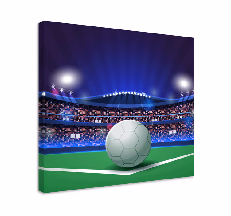 Quadri sportivi scena di stadio di calcio - TenStickers