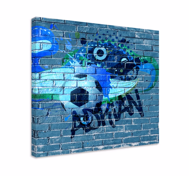 Quadri sportivi arte graffiti calcio - TenStickers