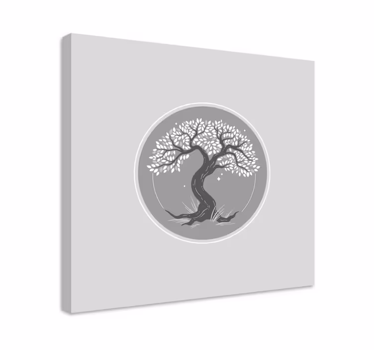 Dipinto alberi sagoma di albero stilizzato - TenStickers