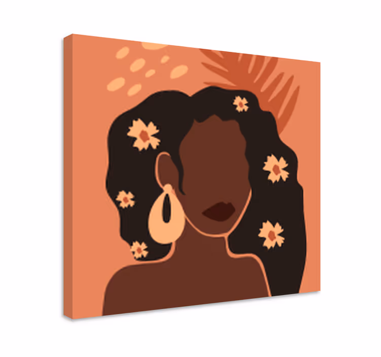 Quadri con persona e personaggi silhouette di donna elegante - TenStickers