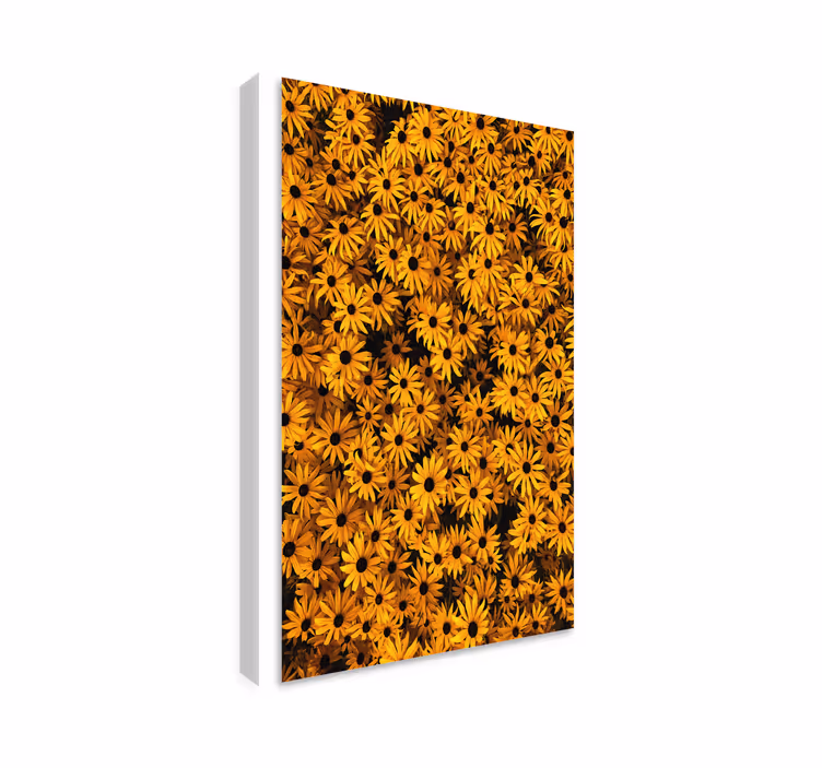 Dipinto con fiori e piante flora gialla vibrante - TenStickers
