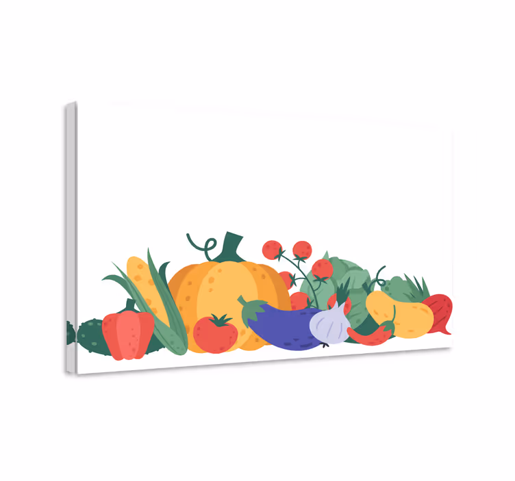 Dipinto con frutta e natura morta raccolto colorato - TenStickers