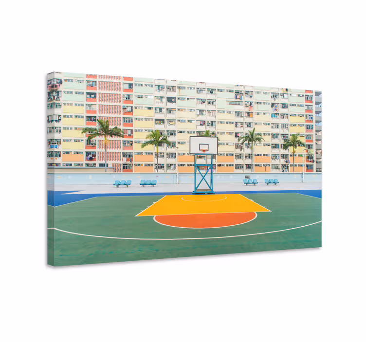 Quadri sportivi campo da basket vivace - TenStickers
