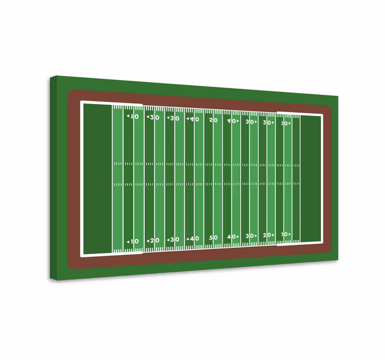 Quadri sportivi schema di campo da calcio - TenStickers