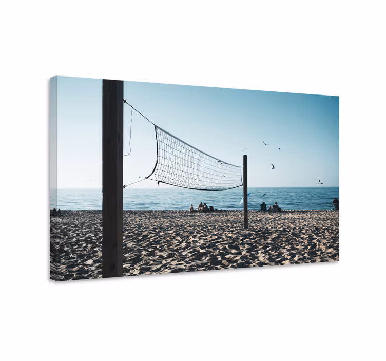 Quadri sportivi scena di beach volley - TenStickers