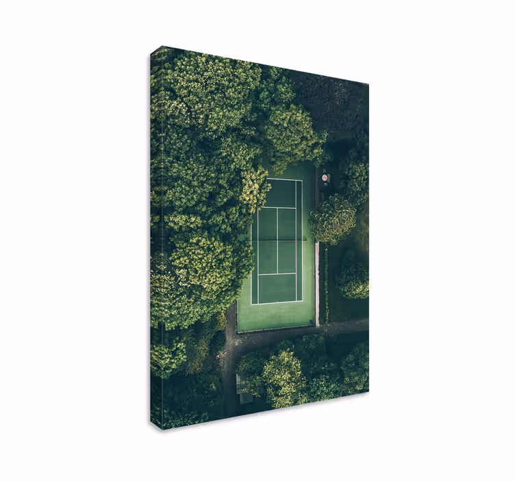 Quadri sportivi vista campo da tennis - TenStickers