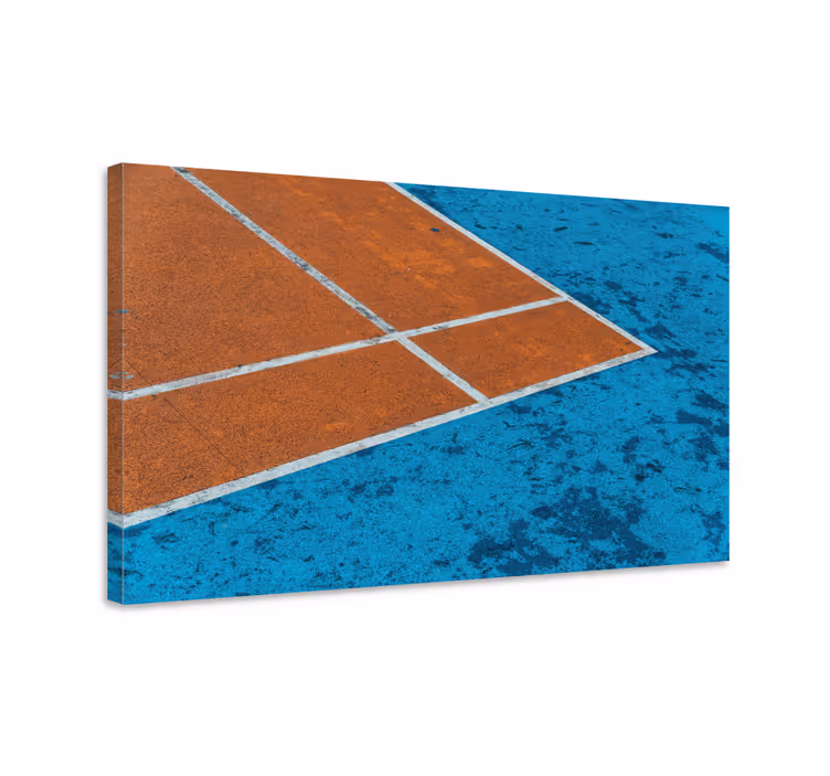 Quadri sportivi linee di un campo da tennis - TenStickers