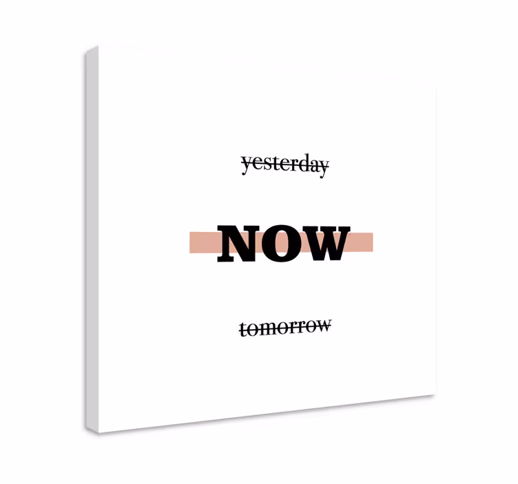 Dipinto con frase ora frase motivazionale - TenStickers