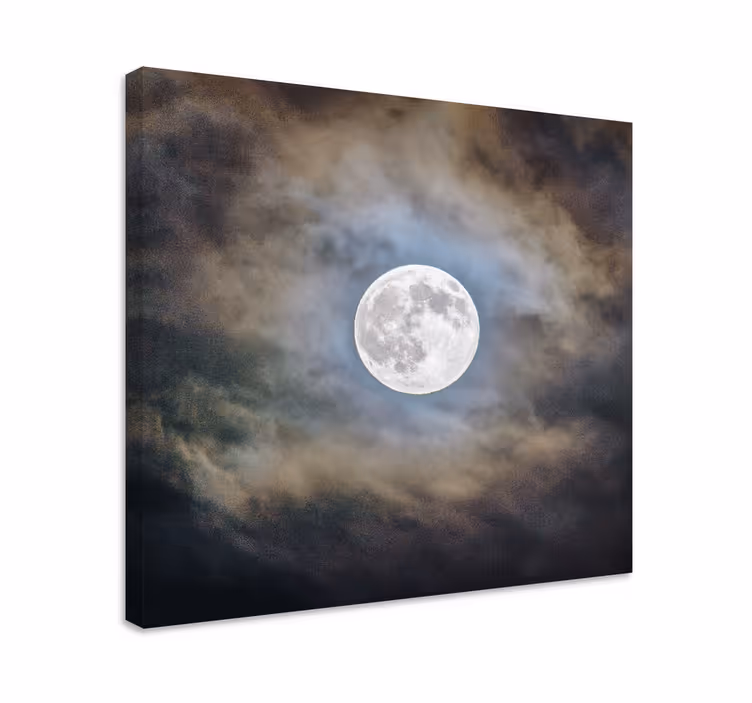 Dipinto con testo luce di luna piena - TenStickers