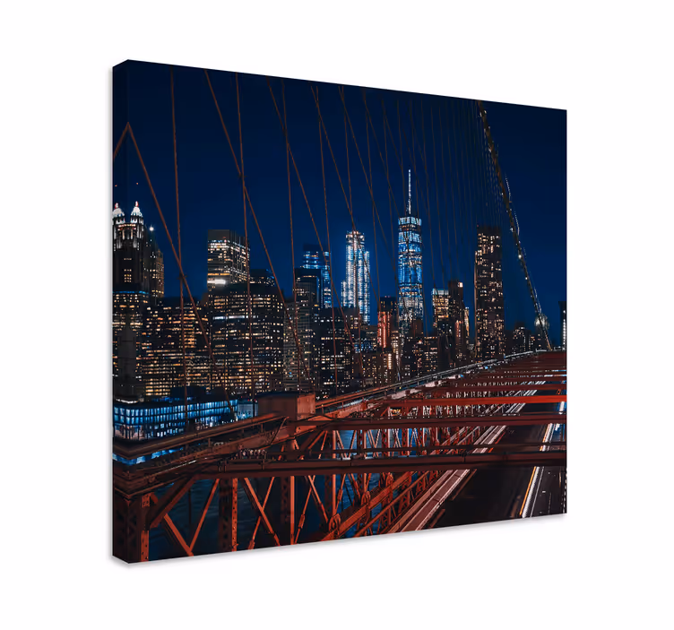 Quadro città e paesi Paesaggio di new york city - TenStickers