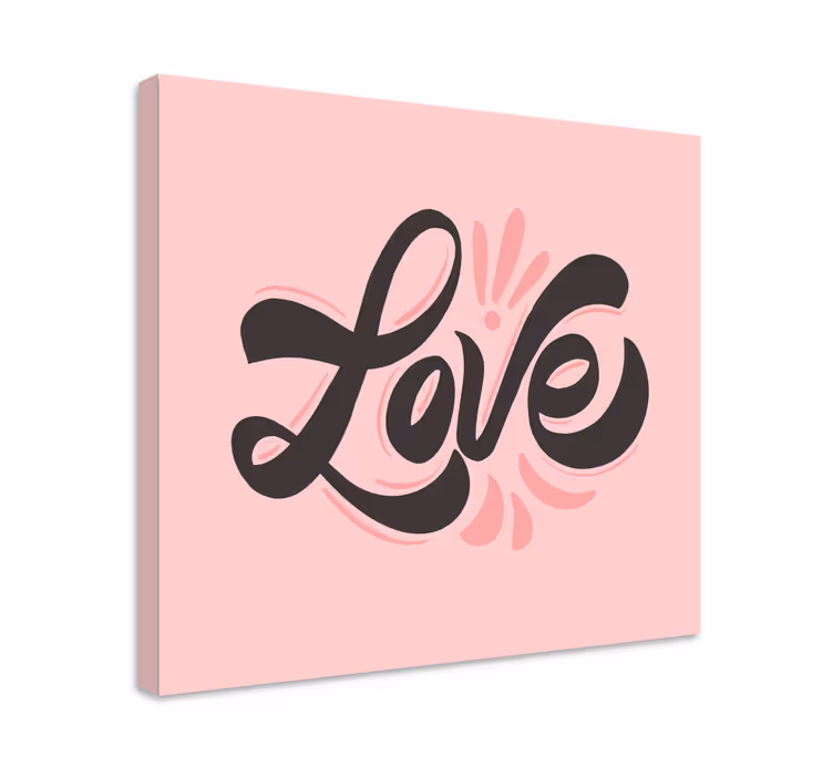 Dipinto con frase espressione d'amore - TenStickers