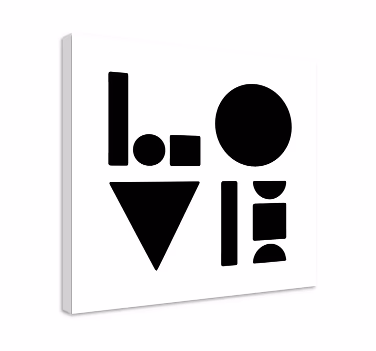 Dipinto geometrico forme e figure - TenStickers