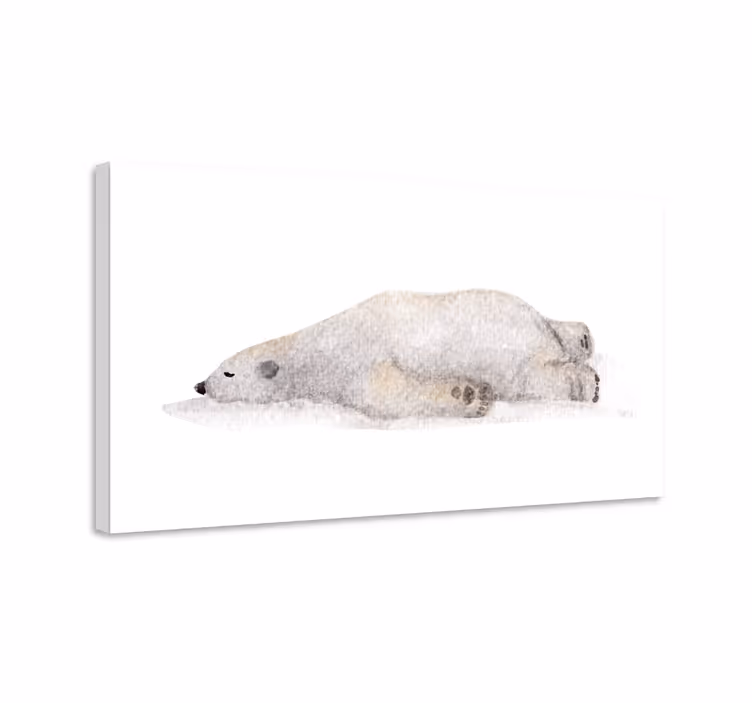 Cornice quadro con animali e insetti orso polare pigro - TenStickers