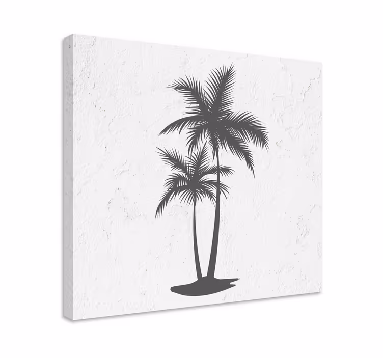 Dipinto alberi silhouette di palma alta - TenStickers