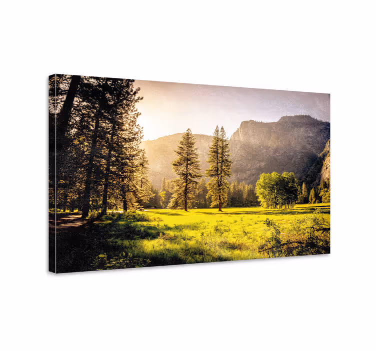 Dipinto di paesaggio scenari montani maestosi - TenStickers