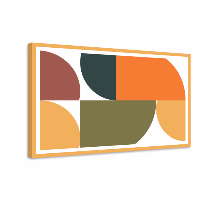 Dipinto moderno composizione di forma geometrica - TenStickers