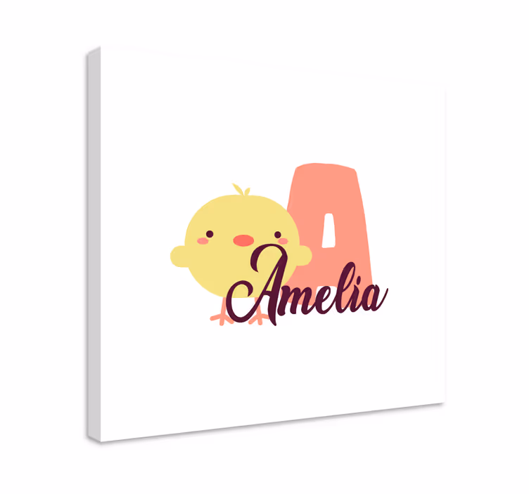 Quadri cameretta neonato design pulcino carino - TenStickers