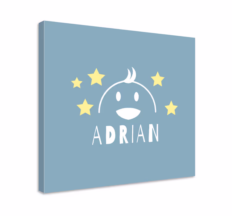 Cornice quadro per bambini volto di personaggio felice - TenStickers