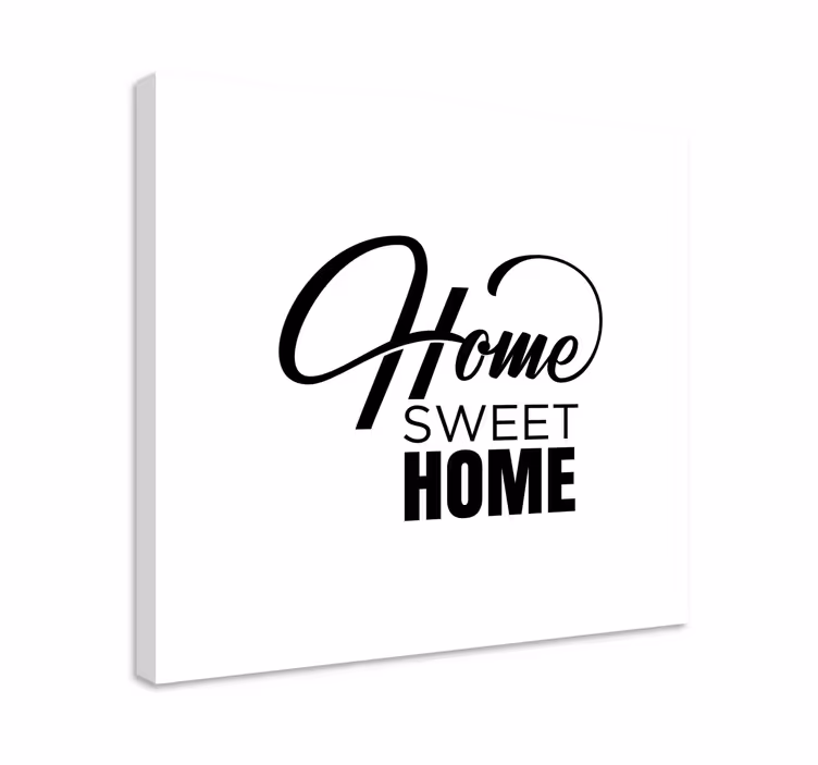 Dipinto con frase casa confortevole - TenStickers