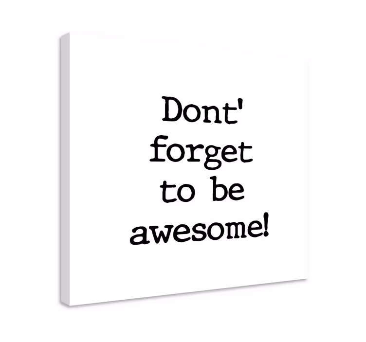 Dipinto con frase motivazionale - TenStickers
