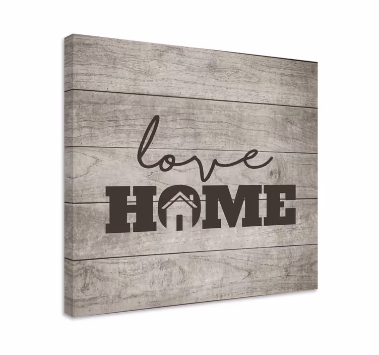 Dipinto con frase messaggio d'amore per casa - TenStickers