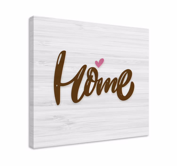 Dipinto con frase simbolo d'amore per la casa - TenStickers