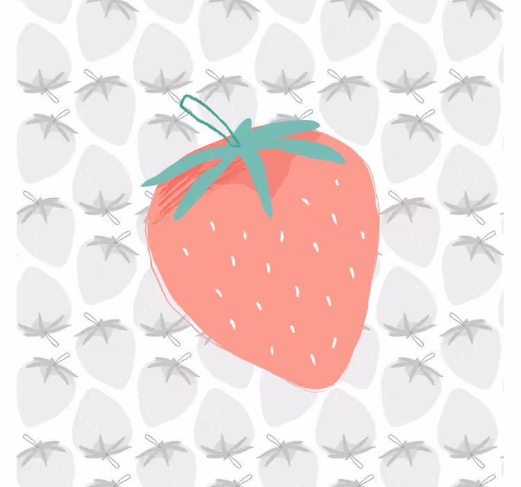 Dipinto con frutta e natura morta illustrazione fragola - TenStickers
