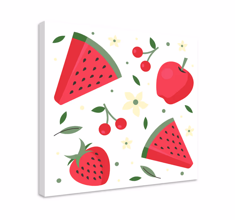 Dipinto con frutta e natura morta delizia di frutta fresca - TenStickers
