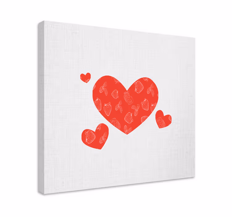 Altri quadri motivo a cuore su sfondo bianco - TenStickers