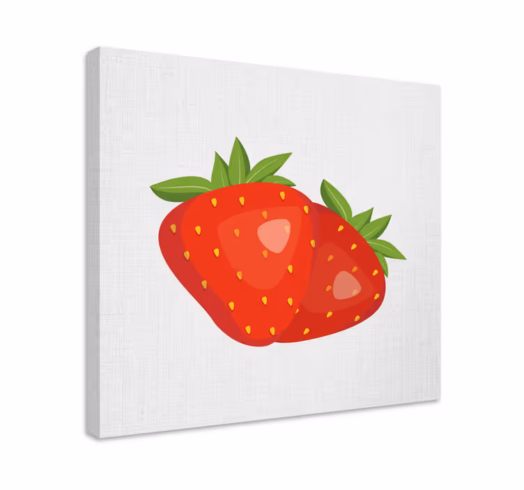 Dipinto con frutta e natura morta fragole succose - TenStickers