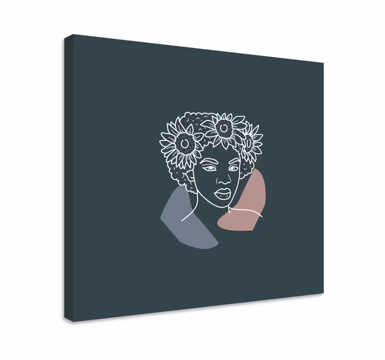 Quadri con persona e personaggi ritratto botanico ornato - TenStickers