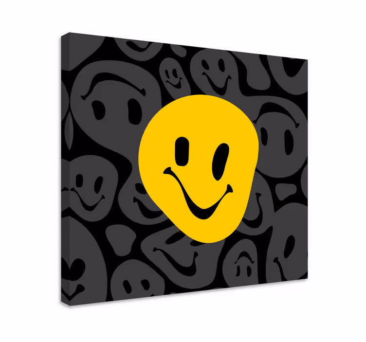 Altri quadri faccina sorridente felice - TenStickers