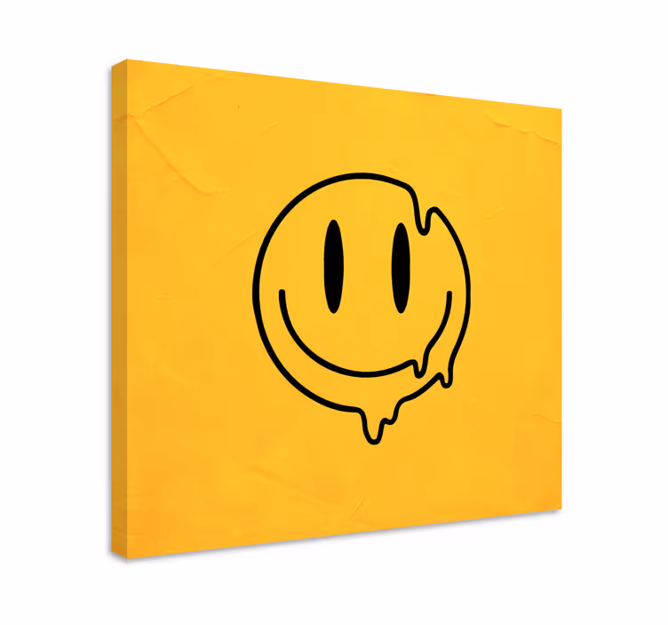 Quadro arte Icona smile liquido - TenStickers