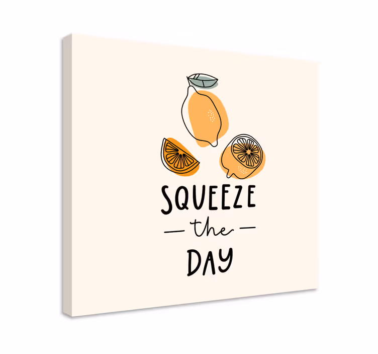 Dipinto con frutta e natura morta spremi la giornata - TenStickers